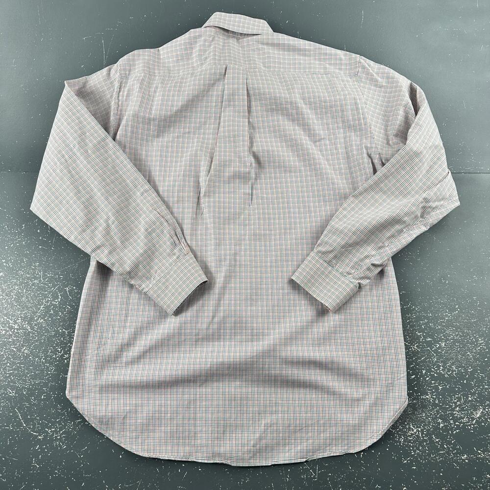 VTG Brooks Brothers Shirt Men Med Micro Check Egyptian Cotton Country Club EUC - Picture 7 of 8
